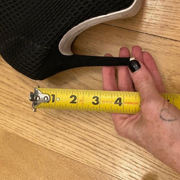 LF X Jeffrey Campbell Vedette Mesh High Heel Sock Booties in Black - Picture 7 of 7